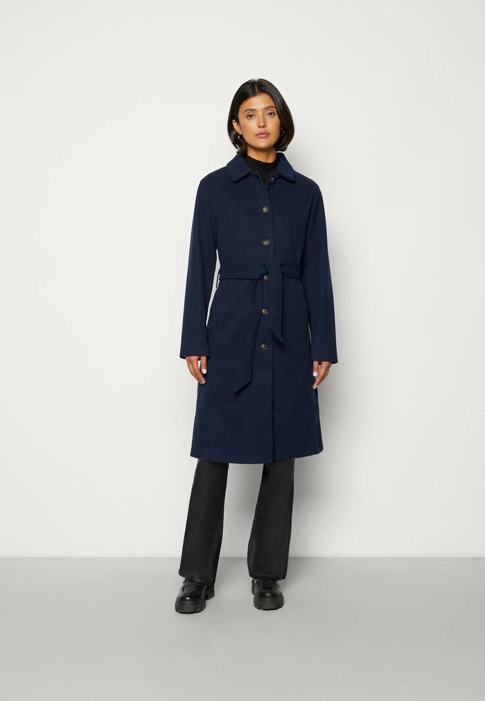 Vila Classic Coat - Navy Blazer 3 Vila Classic Coat - Navy Blazer