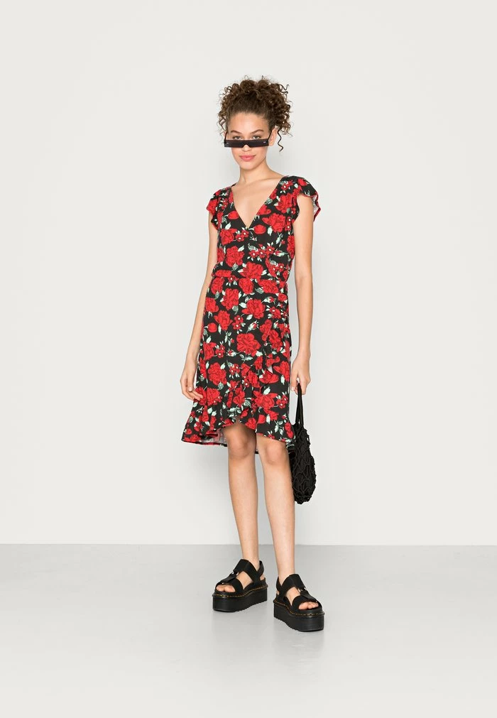 Vila VIMOONEY - Jersey Dress - Black Aop 4 Vila VIMOONEY - Jersey Dress - Black Aop - Image 2