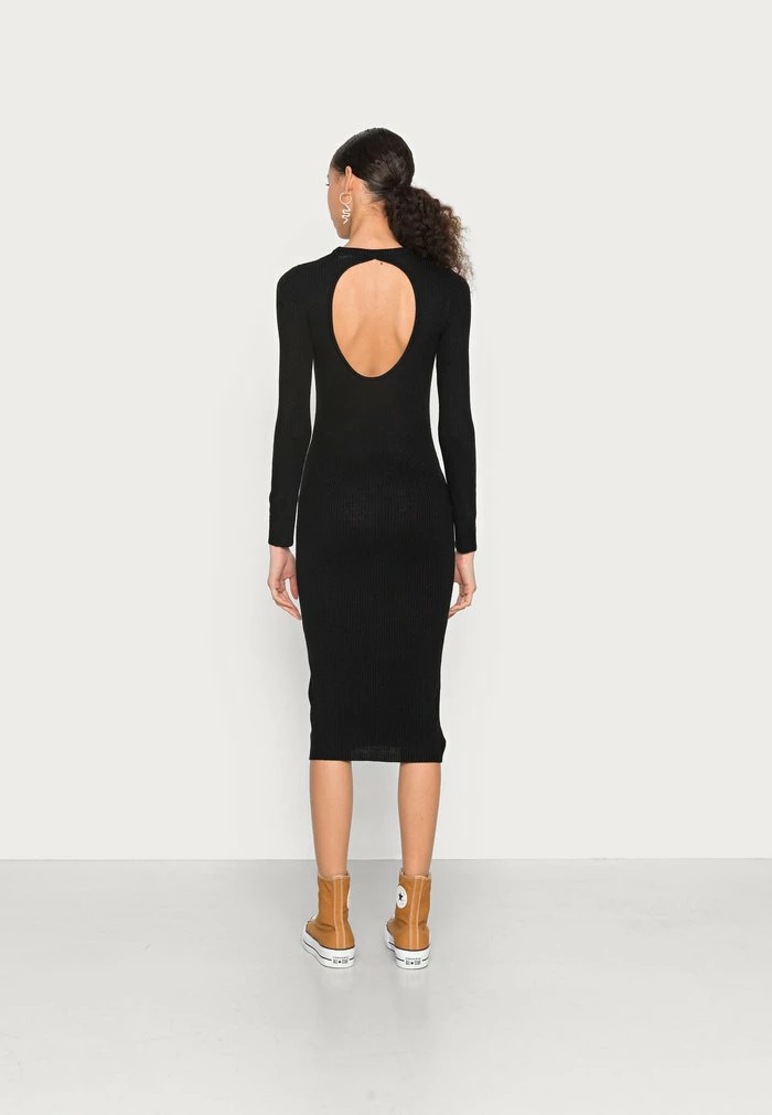Vila VIEVA O NECK BACK - Shift Dress - Black 5 Vila VIEVA O NECK BACK - Shift Dress - Black - Image 3
