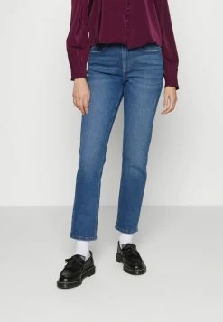 Vila VISTRAY JAZZ 7/8 - Straight Leg Jeans - Medium Blue Denim