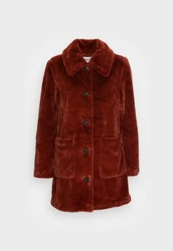 Vila VIBODA COLLAR COAT - Winter Coat - Burnt Henna -Vila shop 053cae4036d94cd29d2114c6d5a09229