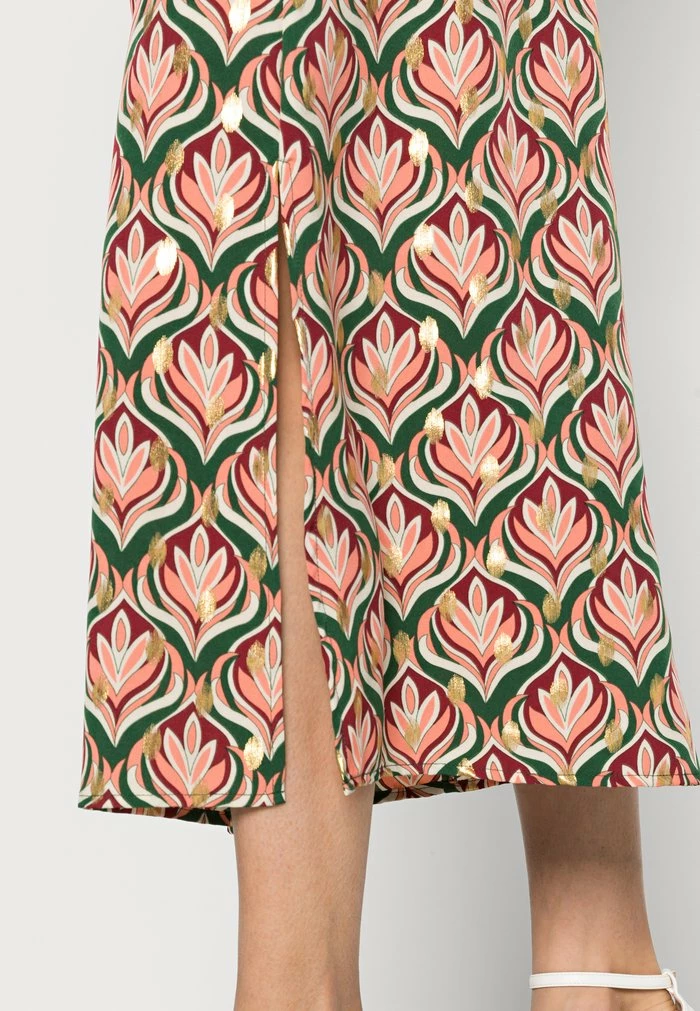 Vila VIKINO SKIRT - Maxi Skirt - Pineneedle Pink/gold Foil 7 Vila VIKINO SKIRT - Maxi Skirt - Pineneedle Pink/gold Foil - Image 5