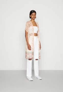 Vila VIFALIA KIMONO - Blouse - Misty Rose/pink Flower