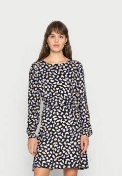 Vila VIVISH O NECK SHORT DRESS - Day Dress - Black Liche