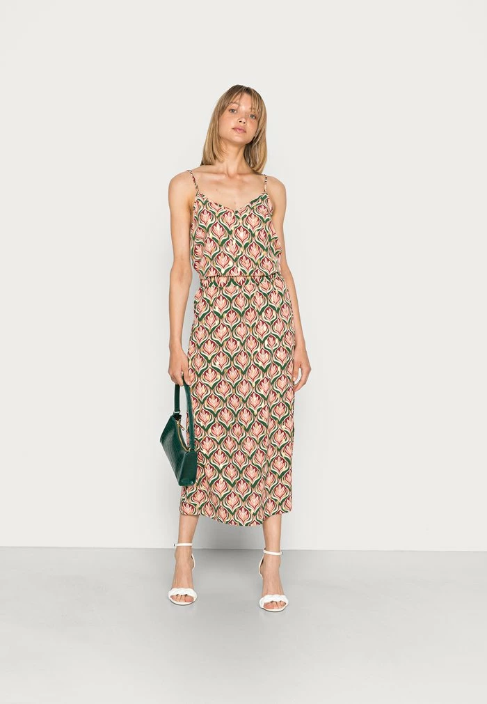 Vila VIKINO SKIRT - Maxi Skirt - Pineneedle Pink/gold Foil 4 Vila VIKINO SKIRT - Maxi Skirt - Pineneedle Pink/gold Foil - Image 2