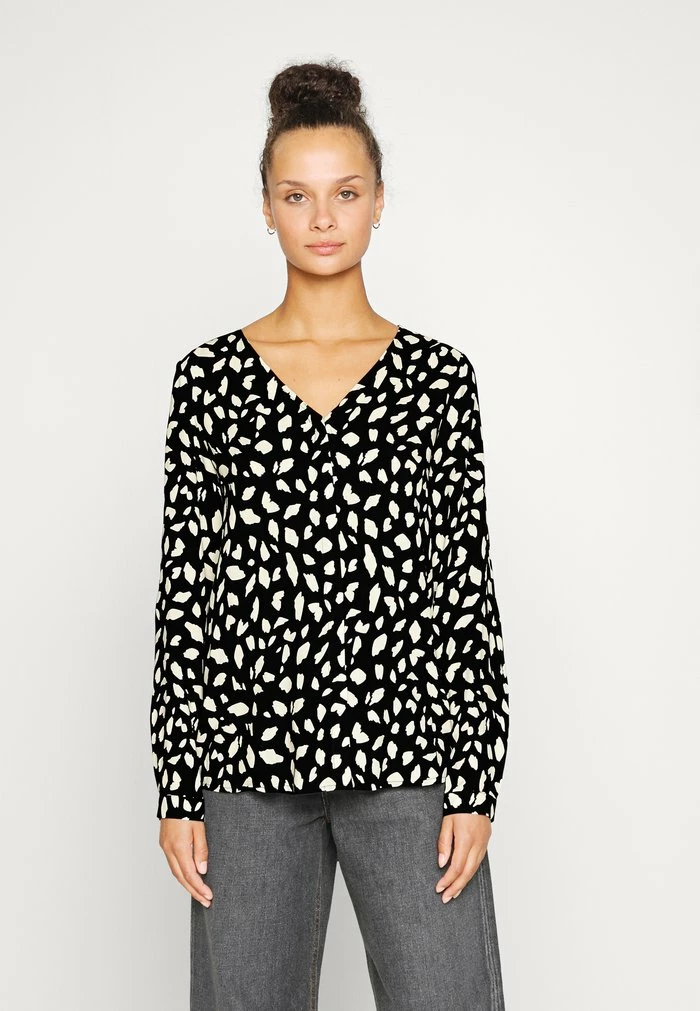 Vila VIPAYA V NECK - Blouse - Black 3 Vila VIPAYA V NECK - Blouse - Black