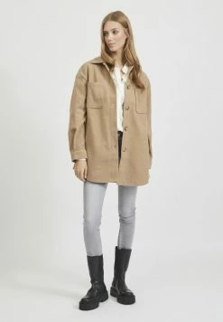 Vila VIKIMMI - Short Coat - Tigers Eye -Vila shop 0b86a57f4edb45949c3a5f944c0019ff