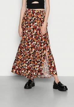 VILANA LEO CAVA SKIRT - Maxi Skirt - Burnt Henna/leo