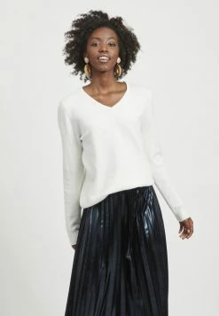 Vila VIRIL V NECK - Jumper - White