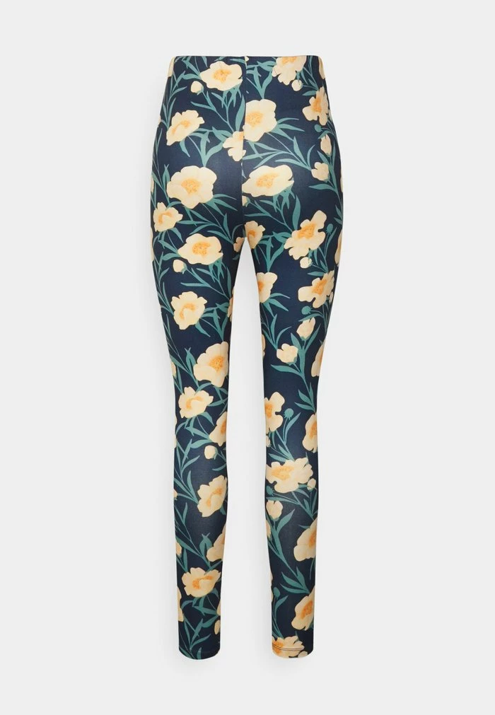 Vila VIBE - Leggings - Trousers - Navy/yellow 4 Vila VIBE - Leggings - Trousers - Navy/yellow - Image 2