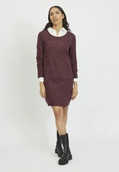 Vila VIRIL DRESS - Jumper Dress - Winetasting/melange -Vila shop 0ecbd02e6ff649e7bb3a4d45dec2bad3