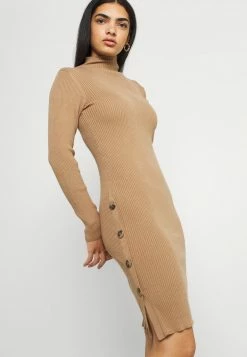 Vila VISOLTO BUTTON DRESS - Shift Dress - Tigers Eye -Vila shop 1014f1a9926549ceaa426bd9da1711d3