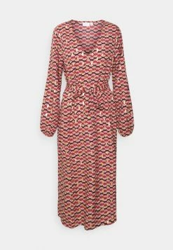 Vila VIZINO MIDI V NECK DRESS - Day Dress - Red 10 Vila VIZINO MIDI V NECK DRESS - Day Dress - Red -Vila shop 11256590c85443f3b1d57bf48c509dbc