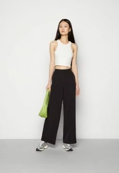 Vila VIKAMMAS WIDE PANT - Trousers - Black -Vila shop 12258b2b410143a0978dce2641938b6e