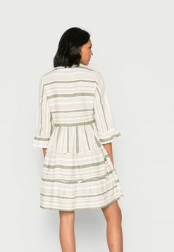 Vila VIETNI 3/4 SLEEVE SHORT - Day Dress - Cloud Dancer Four Leaf Clover Combo 9 Vila VIETNI 3/4 SLEEVE SHORT - Day Dress - Cloud Dancer Four Leaf Clover Combo -Vila shop 12830672bfe642f497ced457ee1b7295