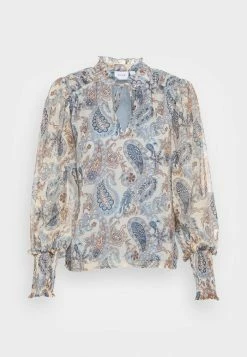 Vila VIAVELINE V-NECK - Blouse - Captains Blue -Vila shop 141c02c9828f4d9b88ce9825d39df3a6