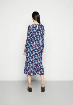 Vila VIAYA NEW MIDI DRESS - Day Dress - Fuschia Pink Daisy -Vila shop 147e299a77524a139f38e880206103fd