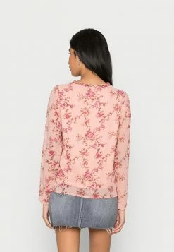 Vila VIPLISSEA FLONA V NECK TOP - Blouse - Misty Rose/flower -Vila shop 15756e5fea5848ae9a65cb061adae13e