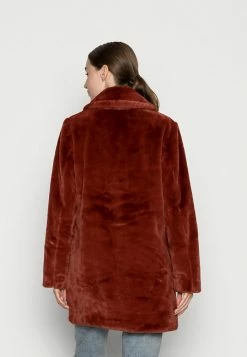 Vila VIBODA COLLAR COAT - Winter Coat - Burnt Henna -Vila shop 157fd2431f484f829192813a2a09d38a