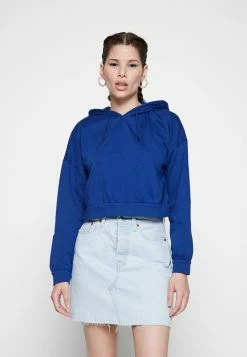 Vila VIRUST CROPPED HOODIE - Hoodie - Mazarine Blue