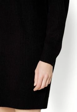 Vila VINUA O NECK DRESS - Jumper Dress - Black -Vila shop 1780d8f8c2a6479887cec2287b3709b0