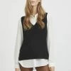Vila VIRIL V-NECK VEST - Jumper - Black -Vila shop 18550da89ec746f68f90ba359b120dd9