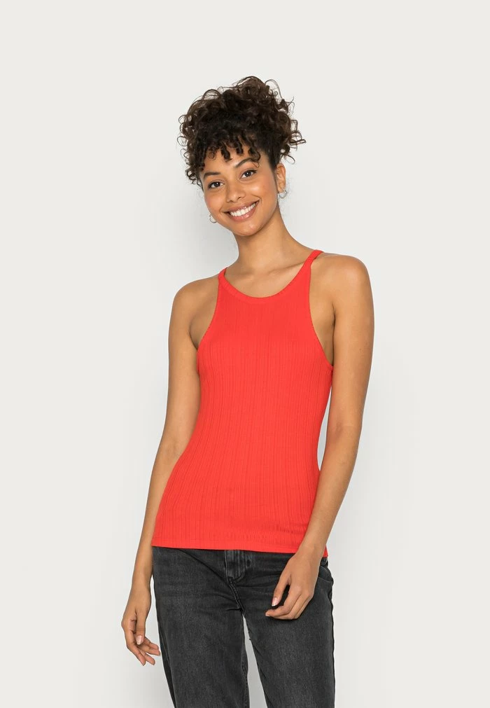 Vila VIATHALIA NEW STRAP - Top - Flame Scarlet 3 Vila VIATHALIA NEW STRAP - Top - Flame Scarlet