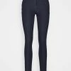 Vila VISKINNIE - Jeans Skinny Fit - Dark Blue Denim