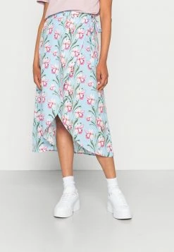 Vila VICAMILLA WRAP SKIRT - A-line Skirt - Light Blue