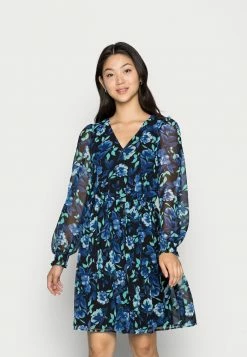 Vila MALLORY V NECK DRESS - Day Dress - Mazarine Blue