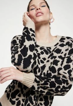 Vila FEAMI MIX O NECK - Jumper - Natural Melange/black -Vila shop 1d1444bd7c8b4e7097457bd0a435beb8