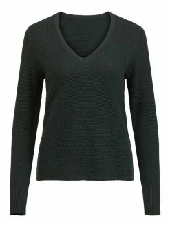 Vila VICHASSA V NECK - Jumper - Darkest Spruce -Vila shop 1ea3ff03b5454bb795e62c568bd95d7a