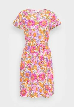 Vila VILINEA O NECK DRESS - Cocktail Dress / Party Dress - White/pink/orange/lilac -Vila shop 1ed7abc9f7d3445eb5c1b404e1db9f07