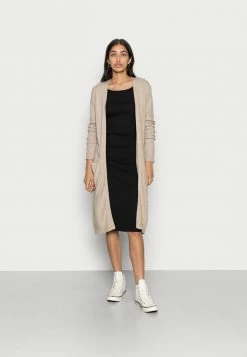 Vila VIRIL LONG - Cardigan - Natural Melange