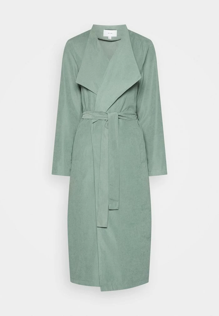 Vila VIPEACH COAT - Classic Coat - Laurel Wreath 7 Vila VIPEACH COAT - Classic Coat - Laurel Wreath - Image 5