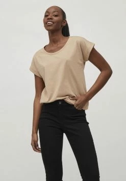 Vila VIDREAMERS PURE - Basic T-shirt - Beige