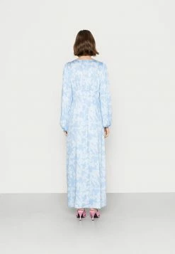 Vila VIMALIN CORBA PUFF SLEEVE DRESS - Maxi Dress - Cloud Dancer/ Light Blue -Vila shop 23e921eb36b246aa8838c24cbc2bfb29