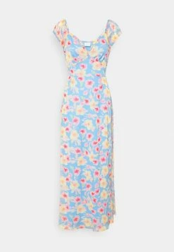 Vila VIAVA V NECK ANKLE DRESS - Maxi Dress - Cashmere Blue