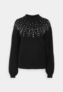 Vila VICLOE CHRISTMAS - Jumper - Black -Vila shop 248129ef2c624eeea0820fb75a8ac97c