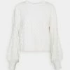 Vila VIZURI CABLE - Jumper - White Alyssum -Vila shop 2777dc97d7384e07a099cbc563424520