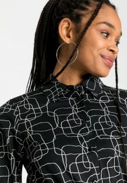 Vila VITUNES LONG DRESS - Shirt Dress - Black -Vila shop 278238a59fe3421da6f811de15f2437d