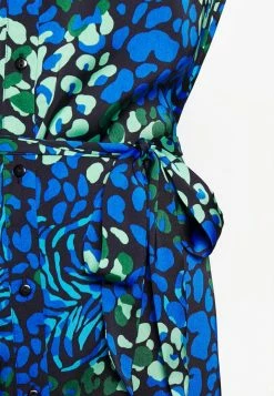 Vila VISOFIE MIDI SHIRT DRESS - Shirt Dress - Navy -Vila shop 28431bc8dbad4a9db70fefb28dcbbb48