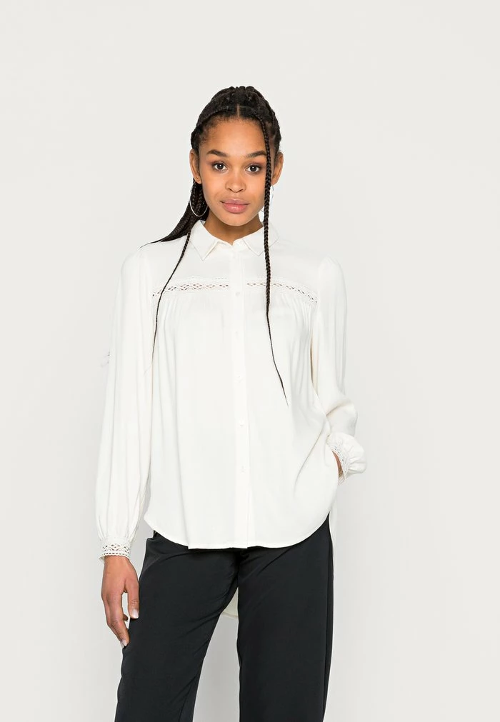 Vila VIBERINA - Button-down Blouse - Birch 3 Vila VIBERINA - Button-down Blouse - Birch