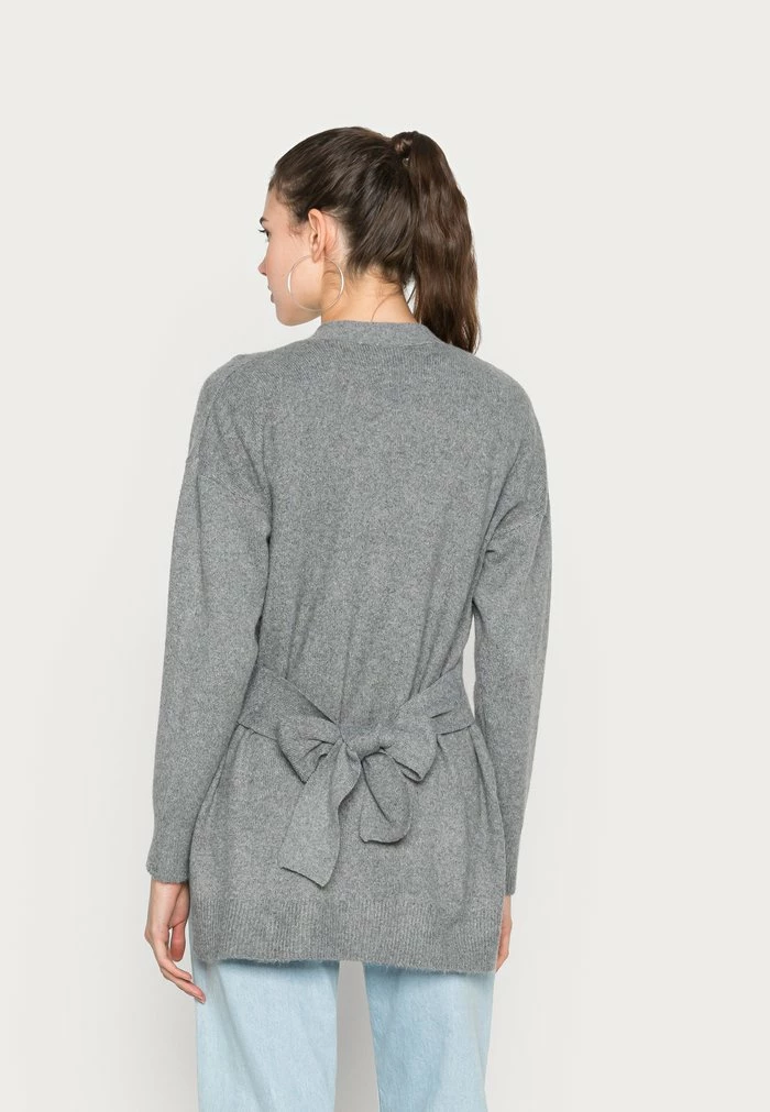 Vila VIHAILEY BELT CARDIGAN - Cardigan - Medium Grey Melange 5 Vila VIHAILEY BELT CARDIGAN - Cardigan - Medium Grey Melange - Image 3