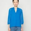 Vila VIBLYRA V-NECK BUTTON - Long Sleeved Top - Classic Blue -Vila shop 2e788590cae54bbf8c1986a0c3122a31