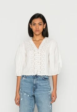 Vila VININKA SLEEVE TOP - Blouse - Optical Snow