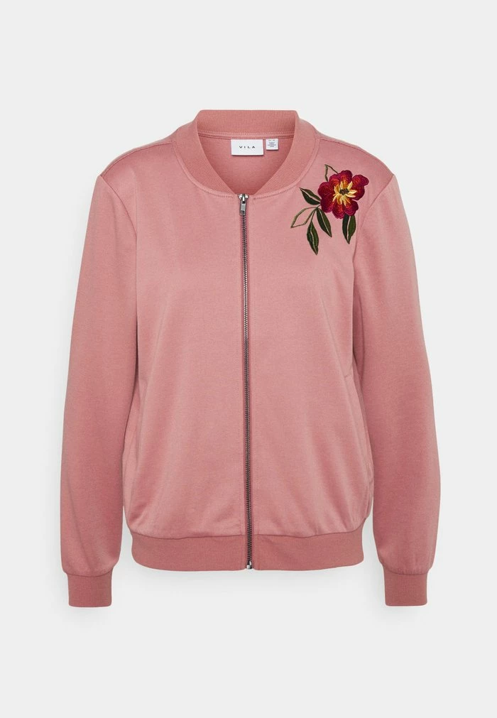 Vila VIAMANDA EMBROIDERY JACKET - Bomber Jacket - Old Rose/pink 3 Vila VIAMANDA EMBROIDERY JACKET - Bomber Jacket - Old Rose/pink