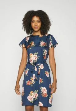 Vila VISOFIE O NECK SHORT DRESS - Day Dress - Navy Blazer