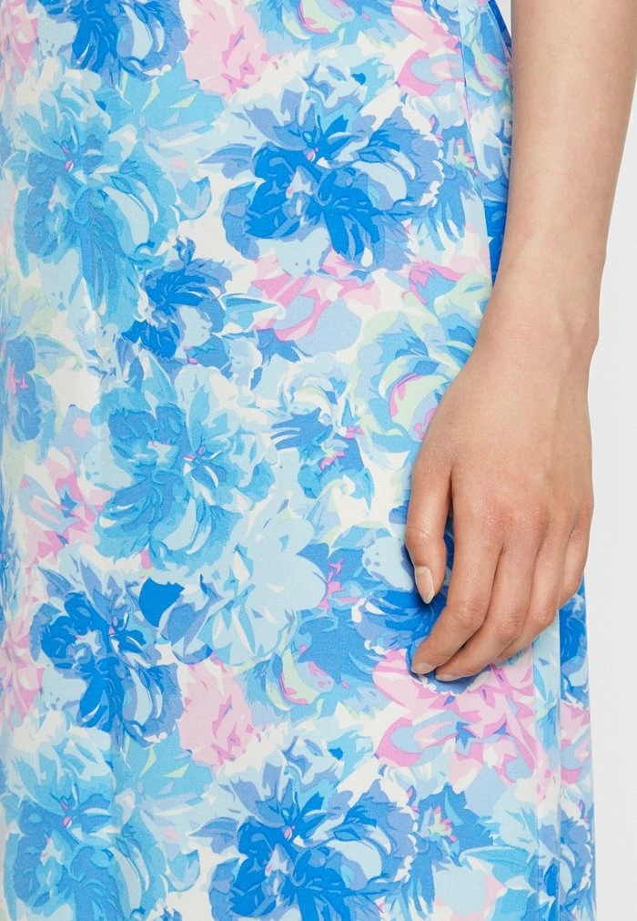Vila VIDRESSI ANCLE SLIT SKIRT - A-line Skirt - Blue/multi-coloured 8 Vila VIDRESSI ANCLE SLIT SKIRT - A-line Skirt - Blue/multi-coloured - Image 6