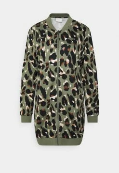 Vila VIAMANDA LONG JACKET - Bomber Jacket - Khaki